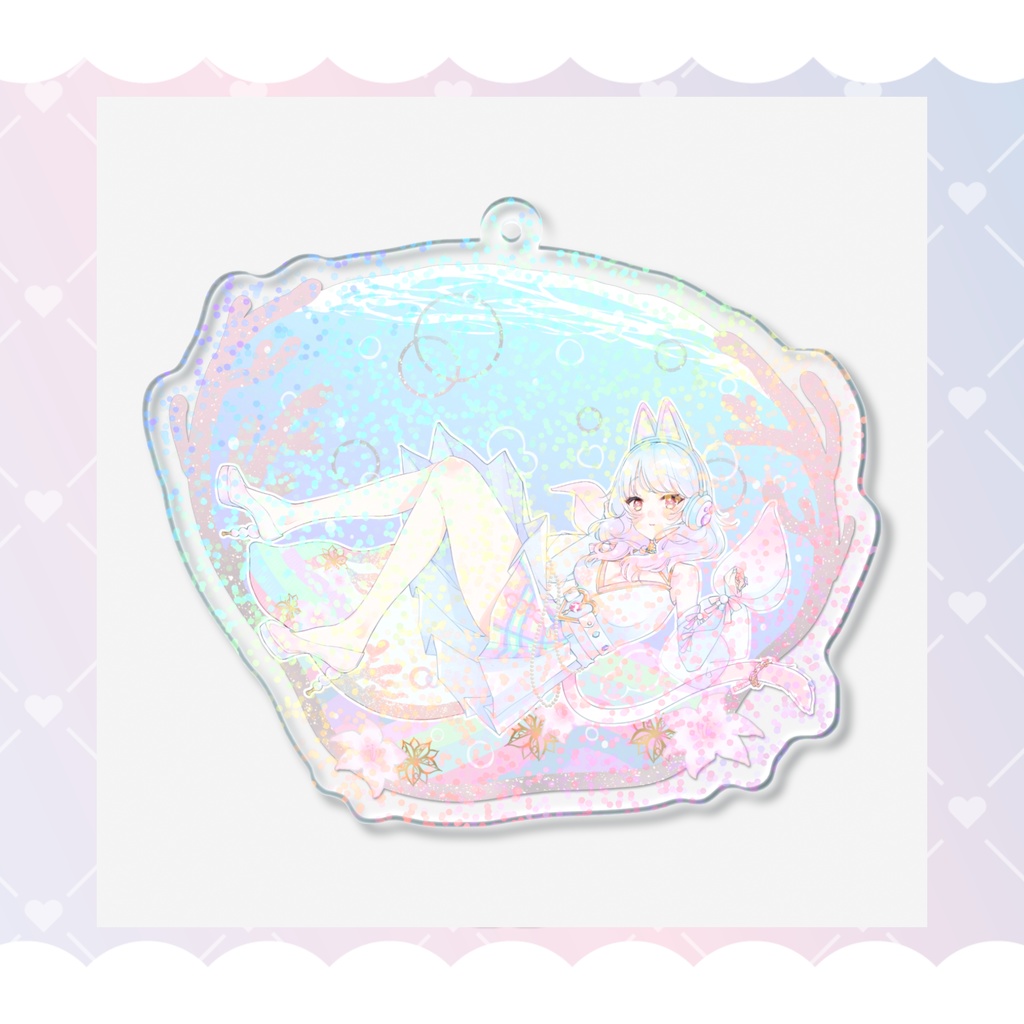 詠海りおん_ホログラムアクリルキーホルダー