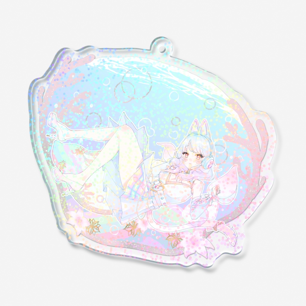 詠海りおん_ホログラムアクリルキーホルダー