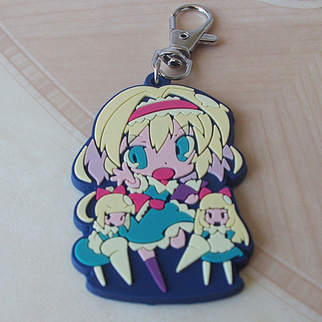 C96新作東方ラバーキーホルダーアリス、芳香、正邪