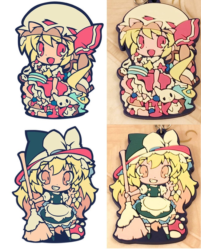 ラバーキーホルダー金型用にデザイン画制作いたします