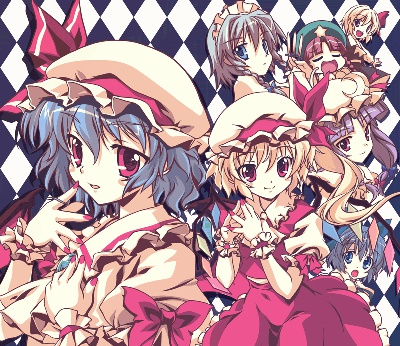 手帳型スマホケース(レミフラと紅魔館の仲間達)Android iPhone