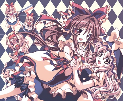 手帳型スマホケース(レイマリ百合)汎用型