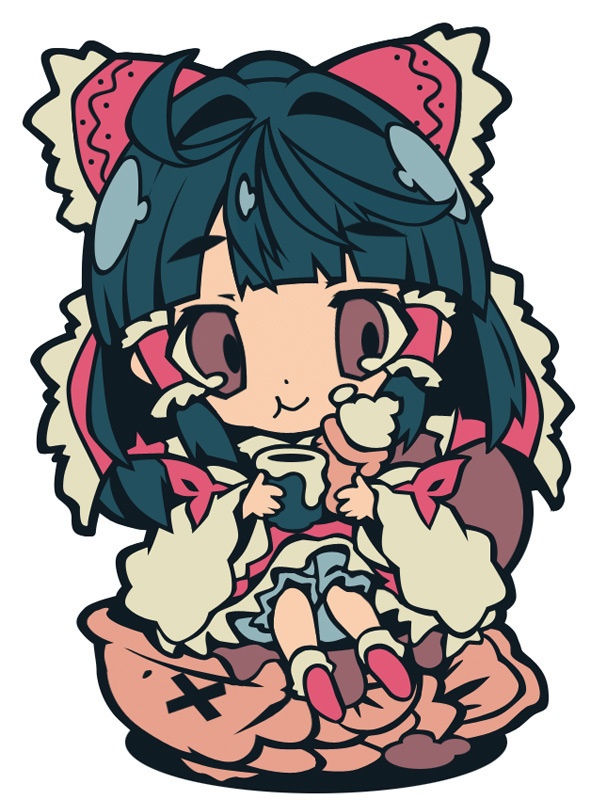 コミックマーケット105C新作 東方ラバーキーホルダーアリス、霊夢、こいし