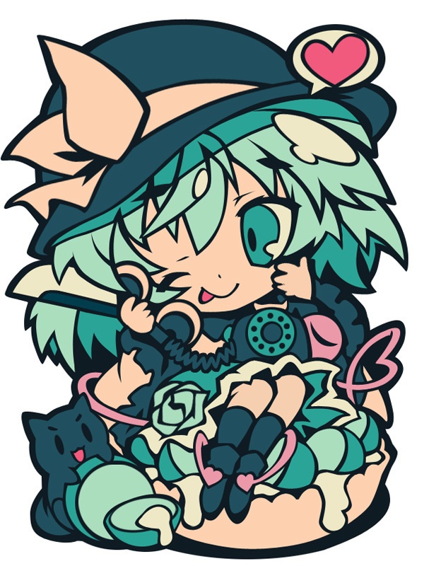 コミックマーケット105C新作 東方ラバーキーホルダーアリス、霊夢、こいし