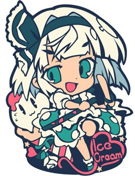 コミックマーケット107新作 ラバーキーホルダー幽々子、妖夢、早苗