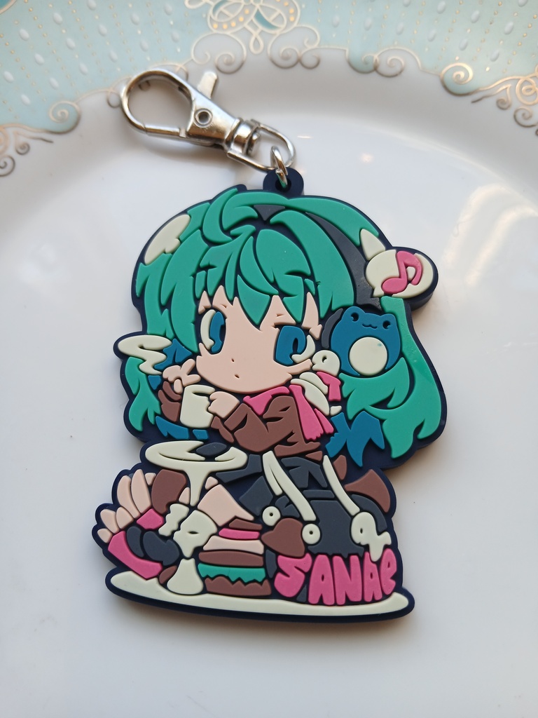 コミックマーケット107新作 ラバーキーホルダー幽々子、妖夢、早苗