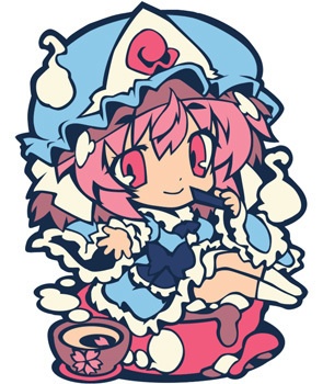 コミックマーケット107新作 ラバーキーホルダー幽々子、妖夢、早苗