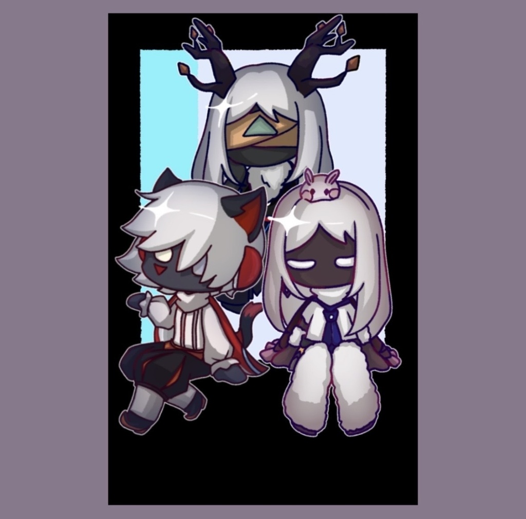 翠＆お姫＆赤にゃんこフォト風カード