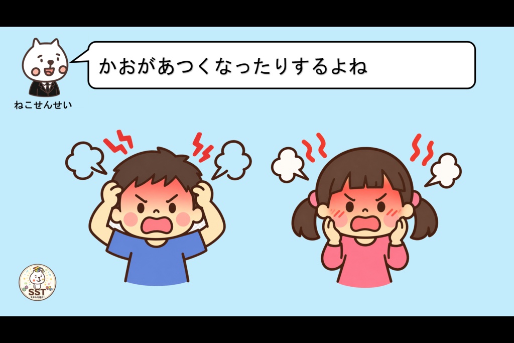 【おうちSST】子どもの怒りとの付き合い方② からだスイッチ編〜イライラサインに気づいてホッとする〜【5〜8歳向け/PowerPoint教材】