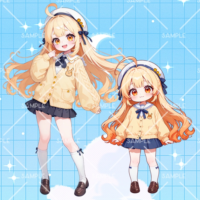 IRIAM 立ち絵『ほんわかベレー帽ちゃん』