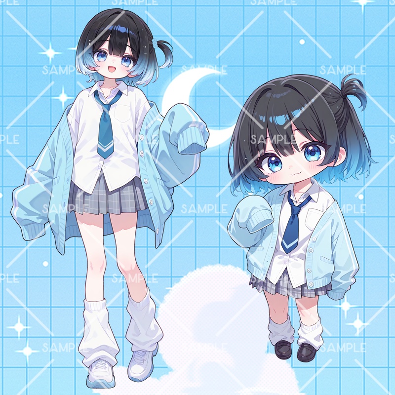 IRIAM 立ち絵『ルーズJKちゃん』