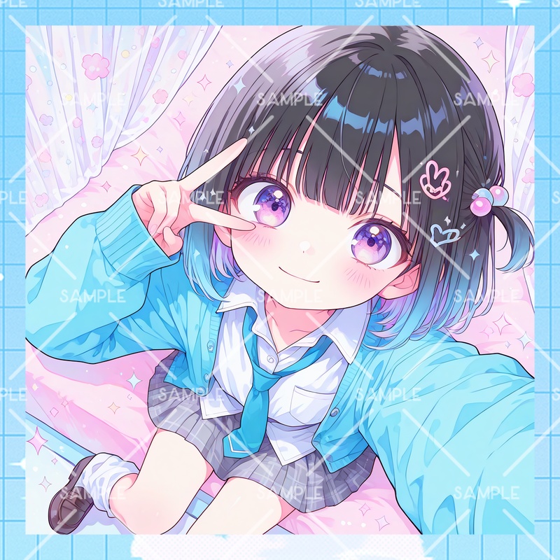 IRIAM 立ち絵『ルーズJKちゃん』