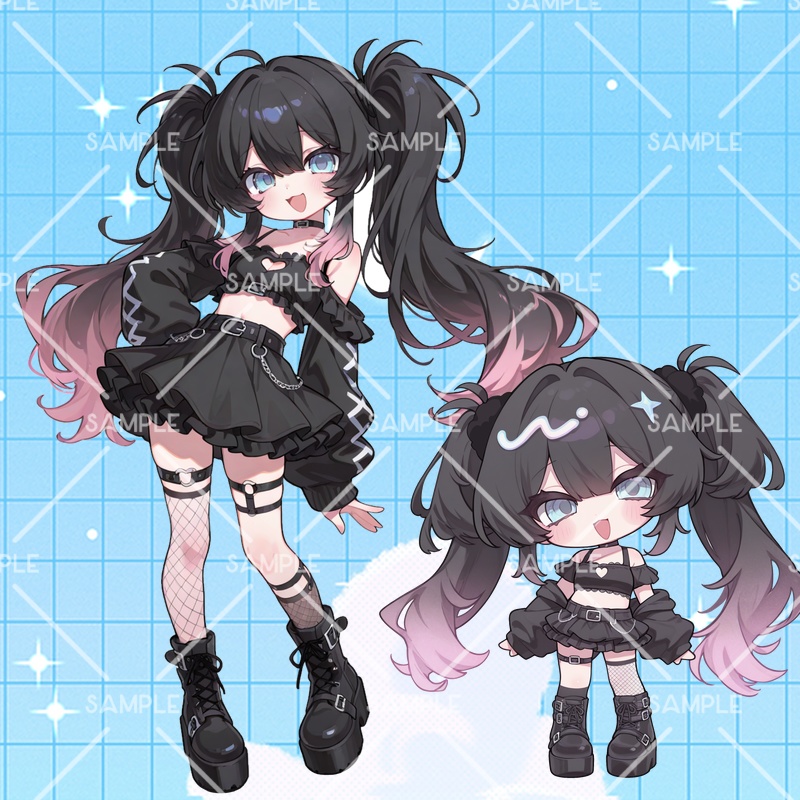 IRIAM立ち絵『病みかわちゃん』