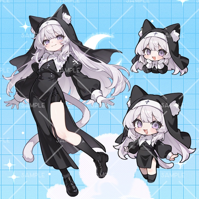 IRIAM立ち絵『ふわもこシスターちゃん』
