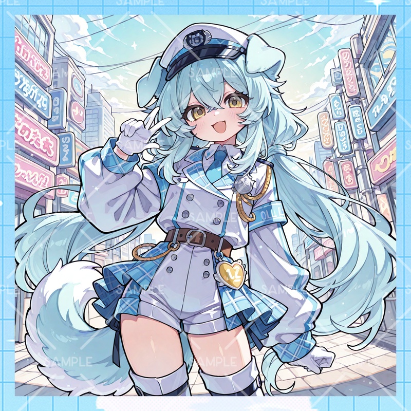 IRIAM立ち絵『わんこポリスちゃん』