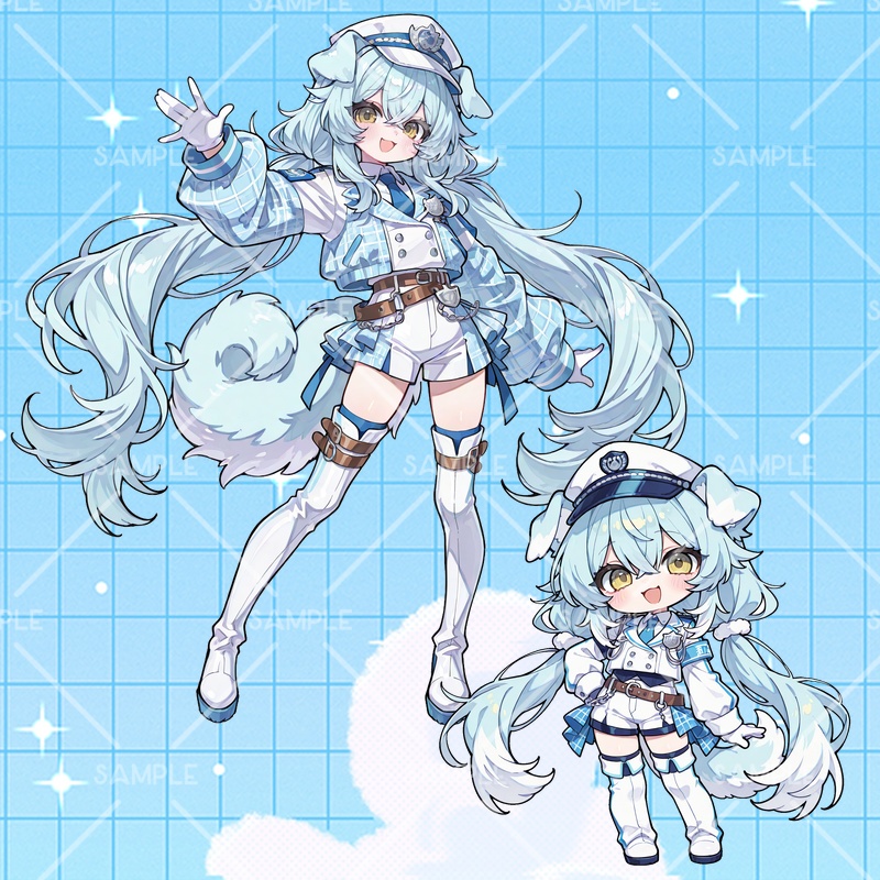 IRIAM立ち絵『わんこポリスちゃん』
