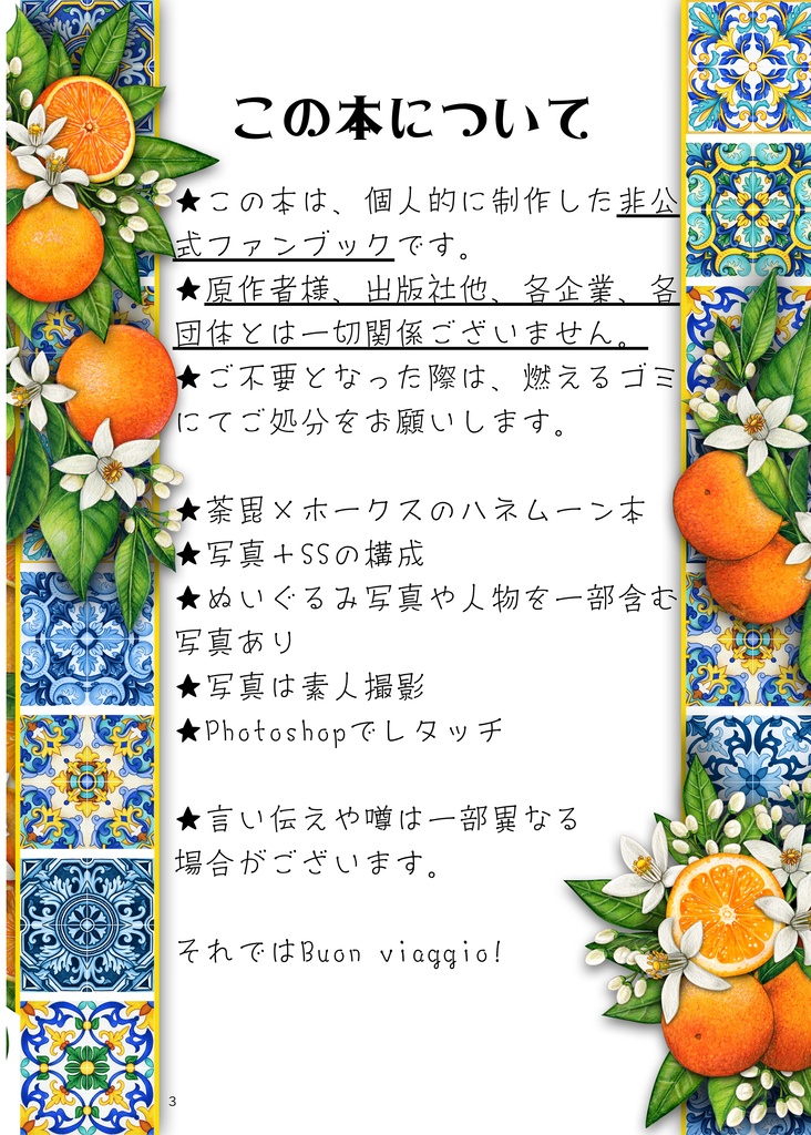【オールカラーB5 写真+SS】Luna di Miele