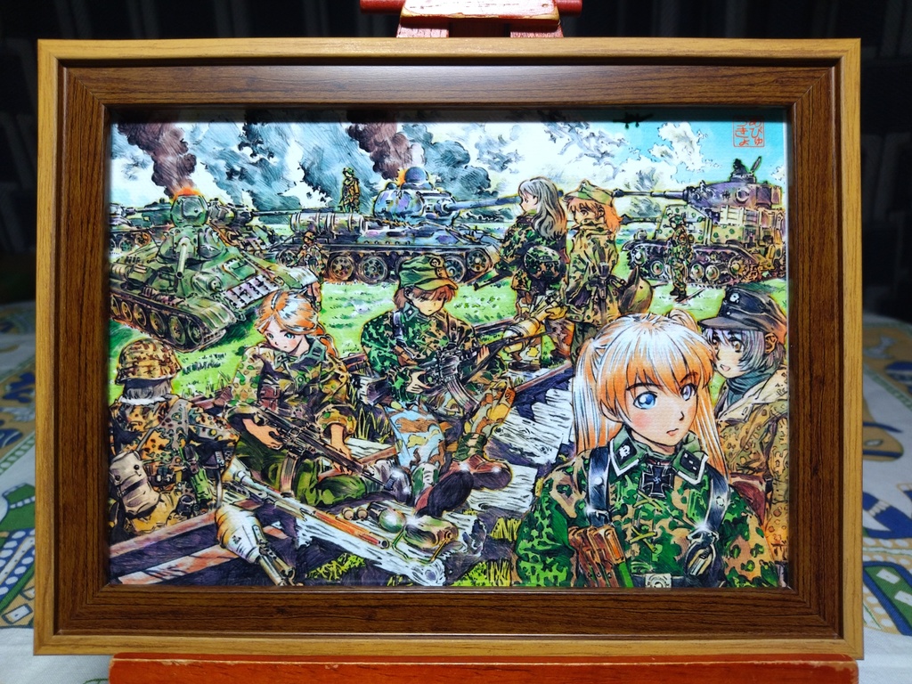 あびゅうきょアートプリント017(2L-14)/聖処女戦闘団C