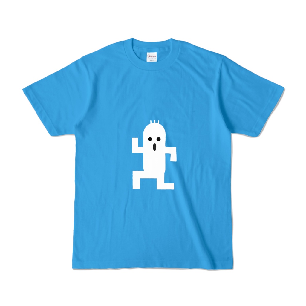 サボテンダー　カラーTシャツ（ターコイズ）