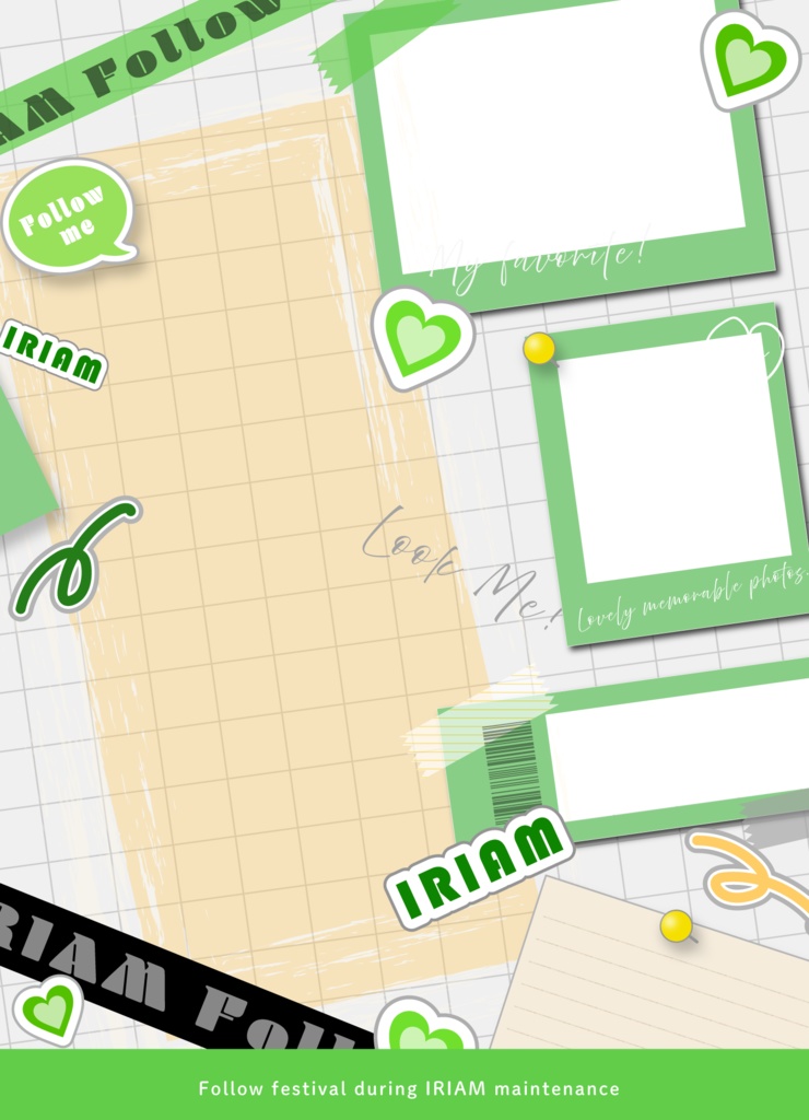 【商用利用・色変更OK!】IRIAMメンテ中のフォロー祭り画像