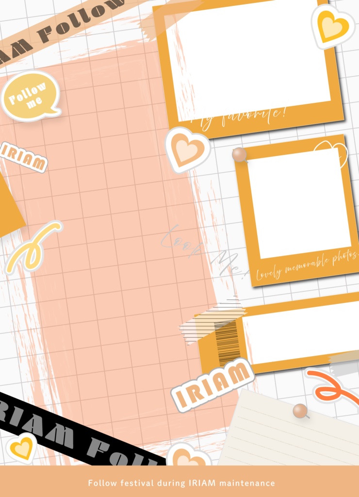 【商用利用・色変更OK!】IRIAMメンテ中のフォロー祭り画像