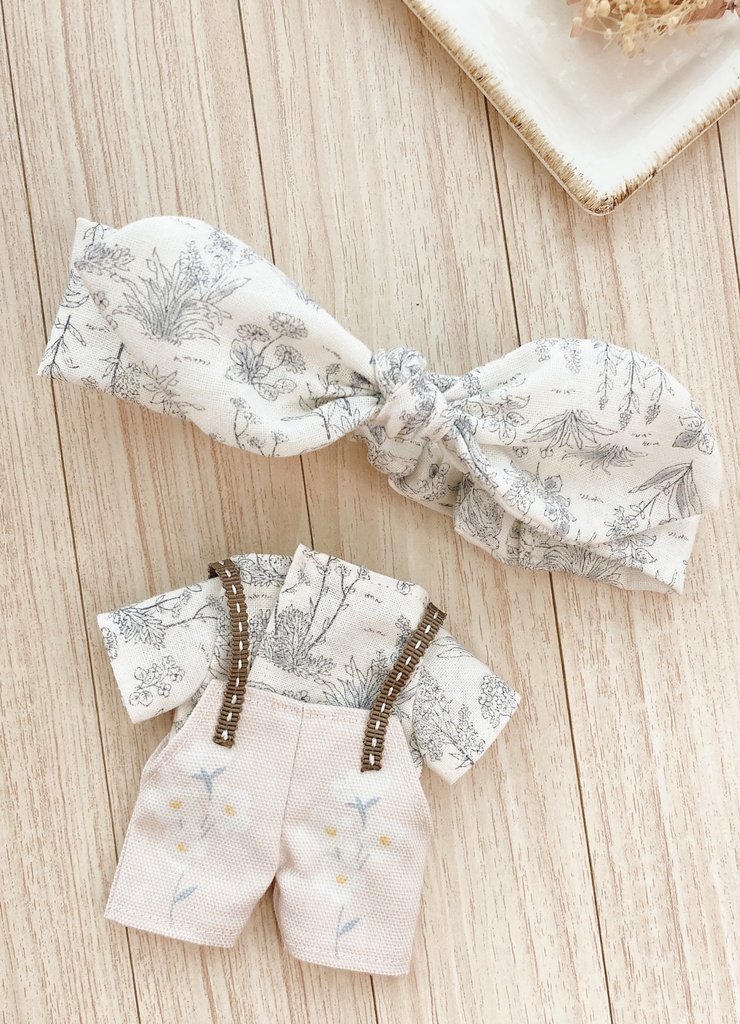 自分だけの時間サロペット ピンクベージュ