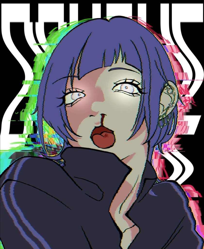 Tシャツ-PSYCHO girl