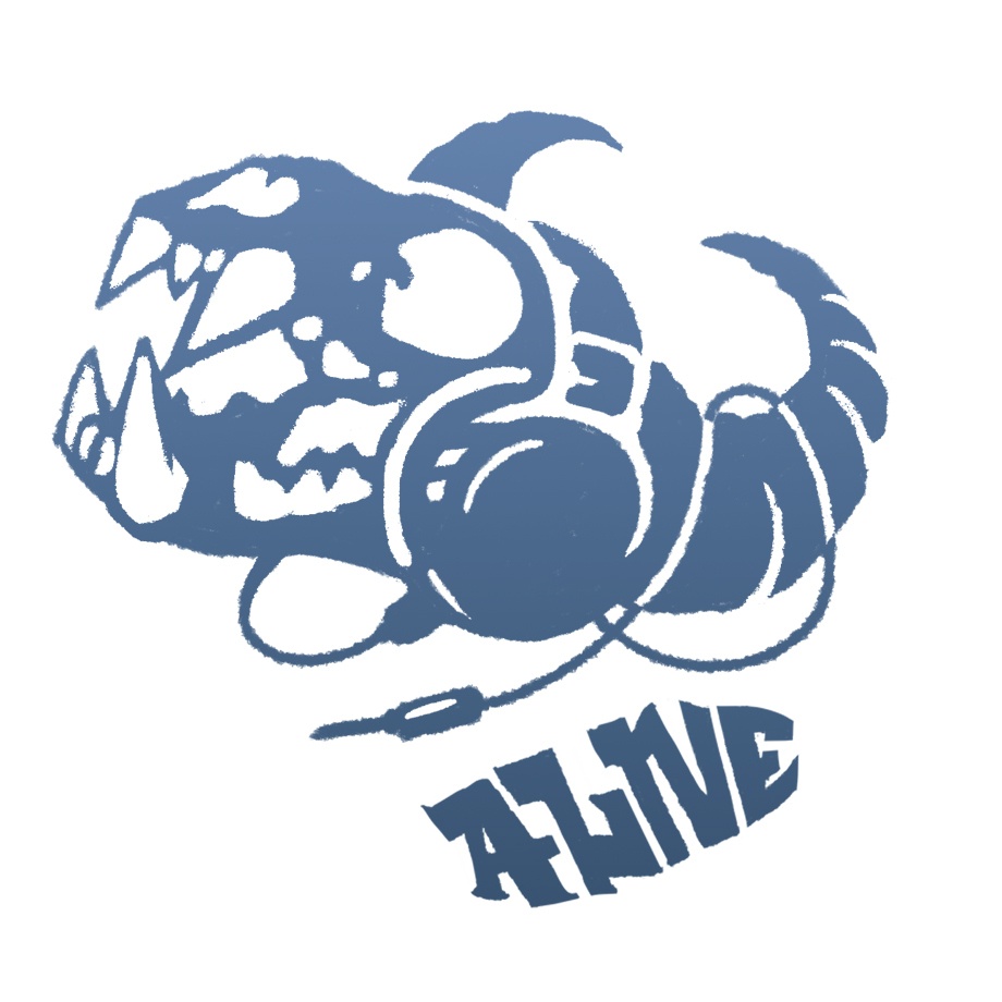 【ALIVE】 WHITE TEE SHIRTS