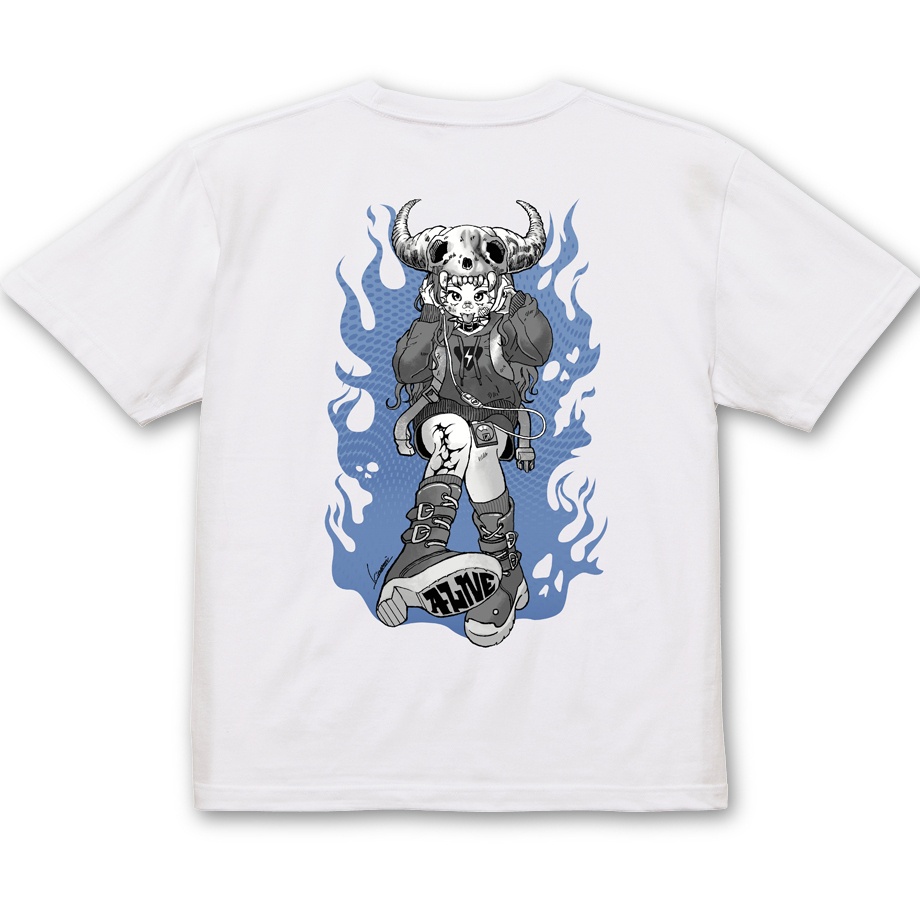 【ALIVE】 WHITE TEE SHIRTS