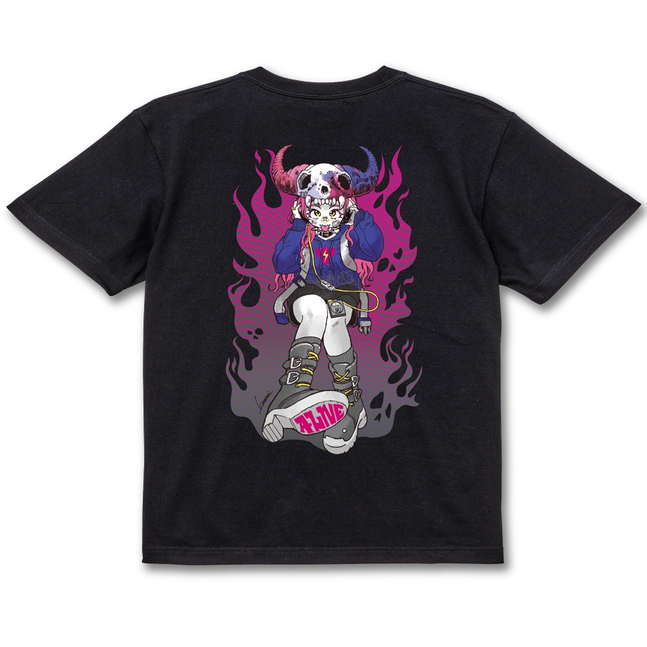 【ALIVE】 BLACK TEE SHIRTS