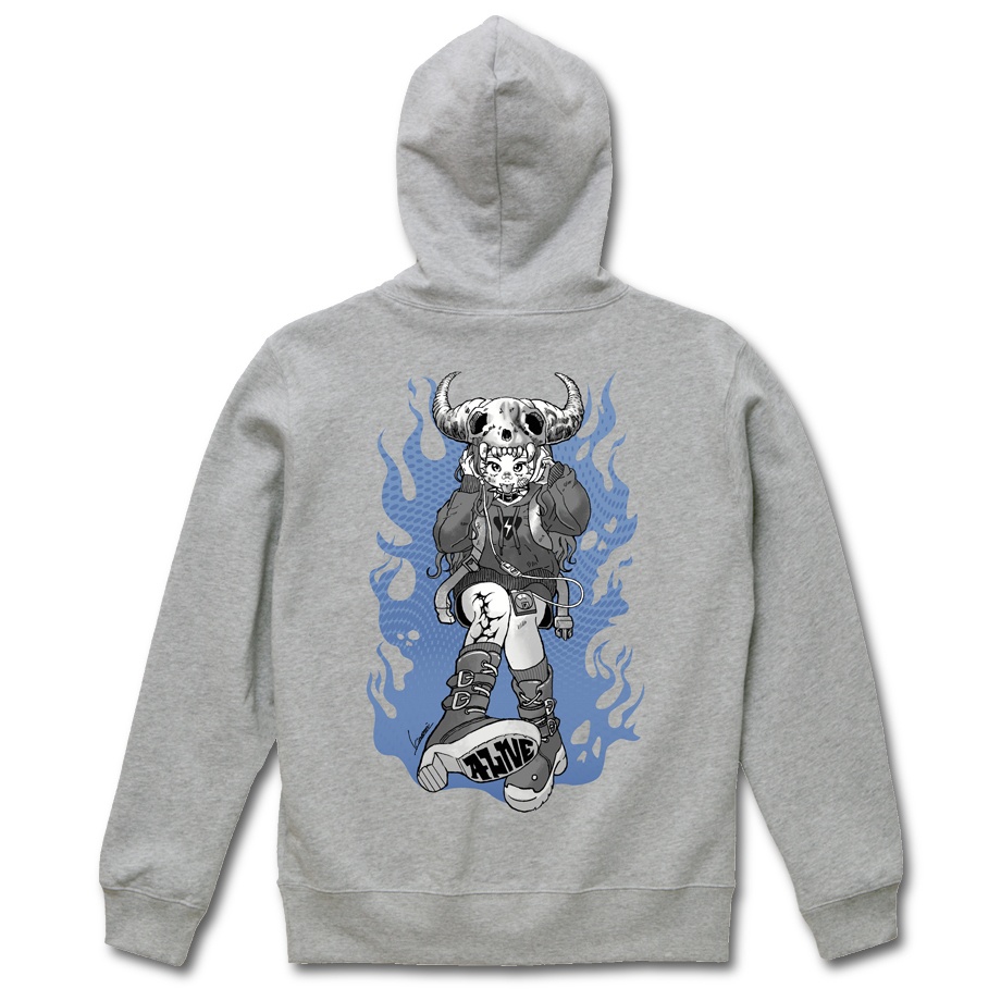 【ALIVE】 MIXGRAY HOODIE
