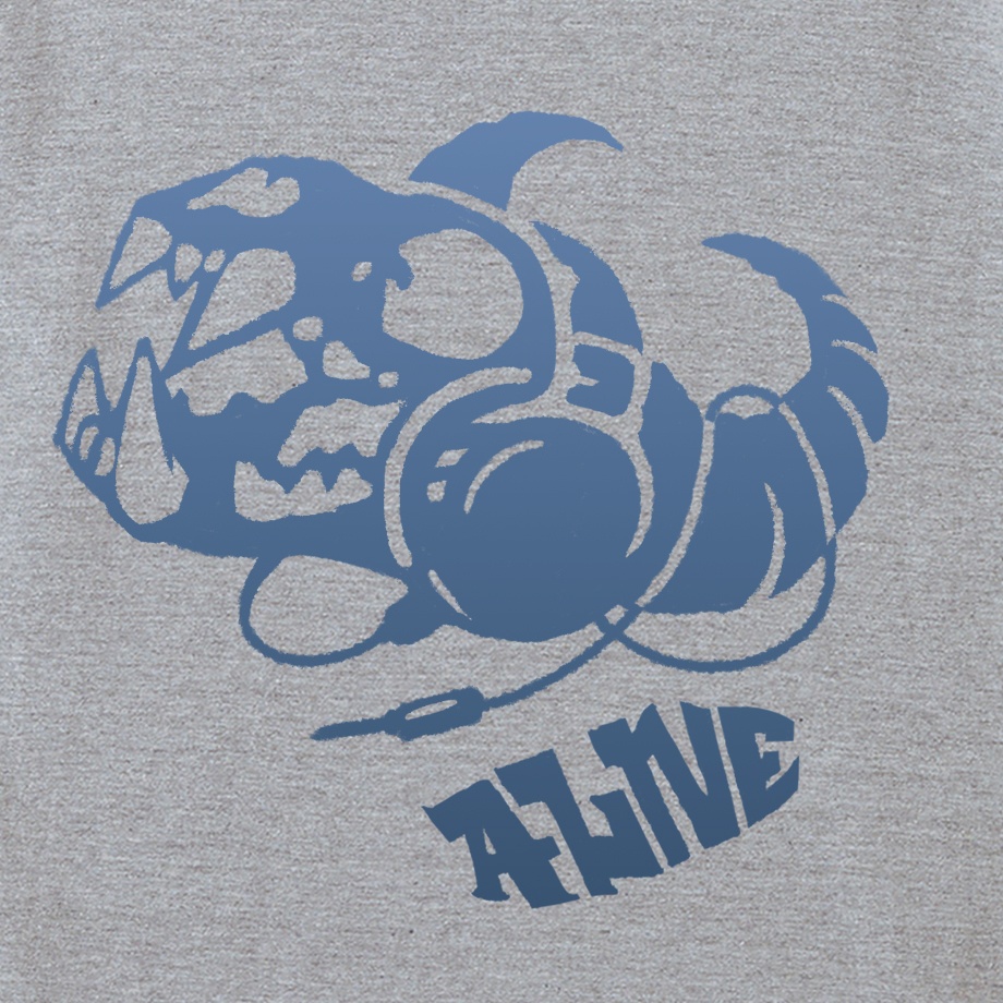【ALIVE】 MIXGRAY HOODIE