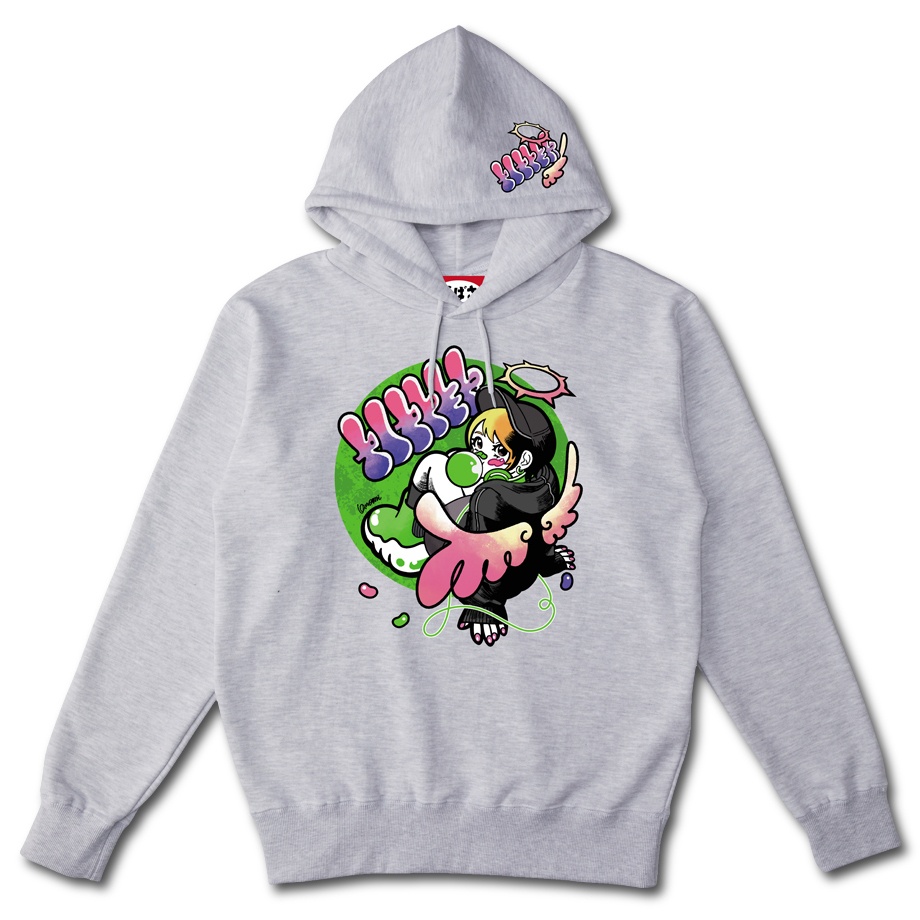 【POPPER】 ポケットレス ASH HOODIE