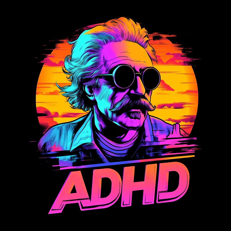 【ADHD】 BLACK HOODIE