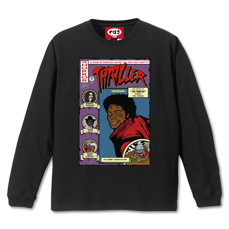 【アメコミ スリラー】 BLACK LONG SLEEVE T-SHIRT