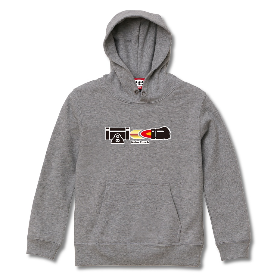【猫パンチ】 MIXGRAY HOODIE