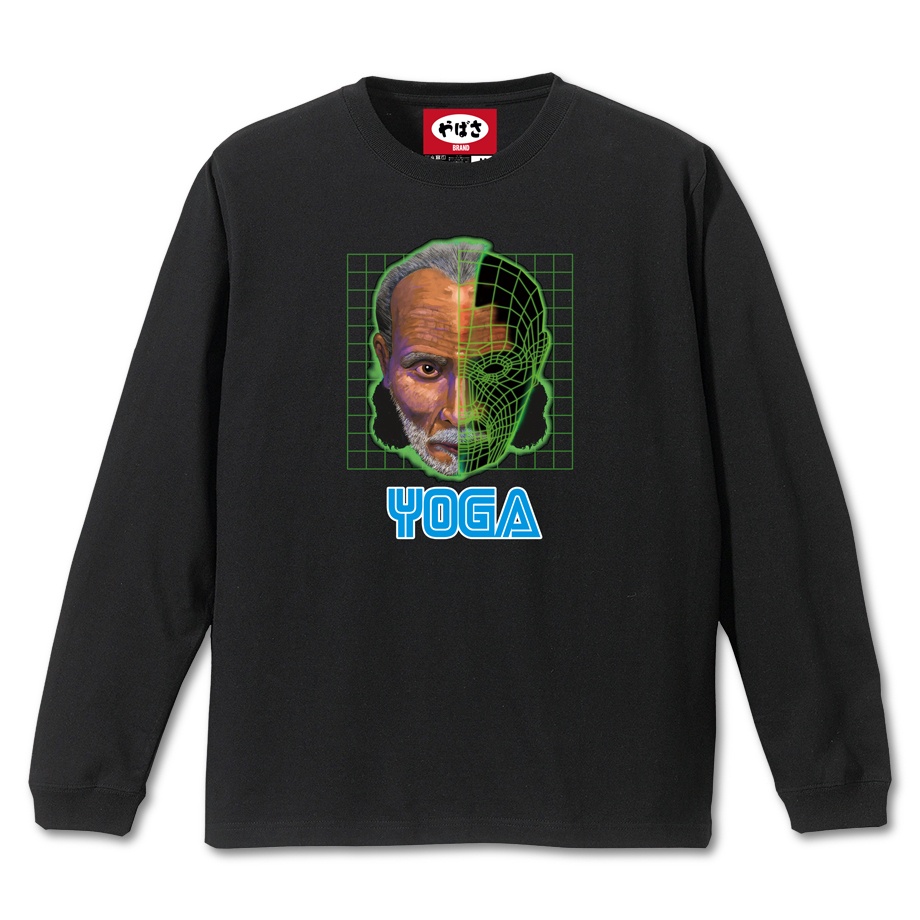      【YOGA】 BLACK LONG SLEEVE T-SHIRT