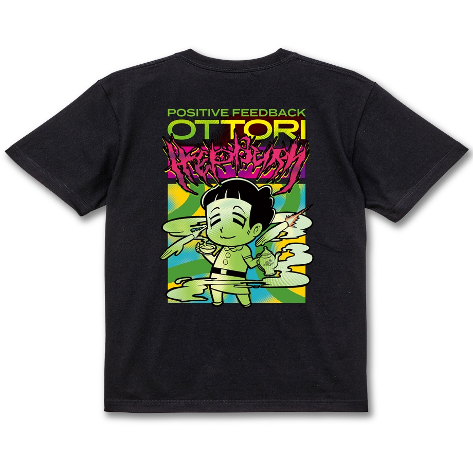 【おっとりヘップバーンデスグラフィック】BLACK TEE SHIRTS