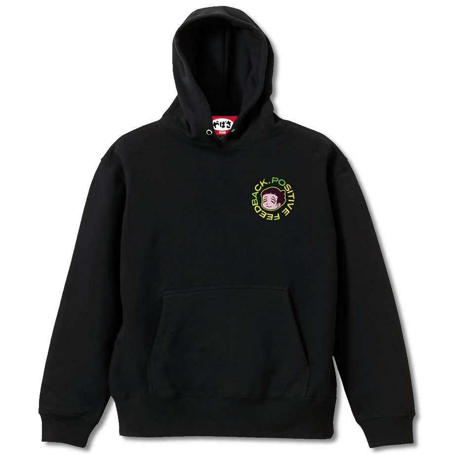 【おっとりヘップバーンデスグラフィック】 BLACK HOODIE