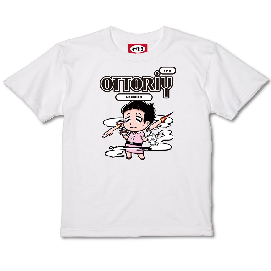 【おっとりヘップバーン90sグラフィック】WHITE TEE SHIRTS