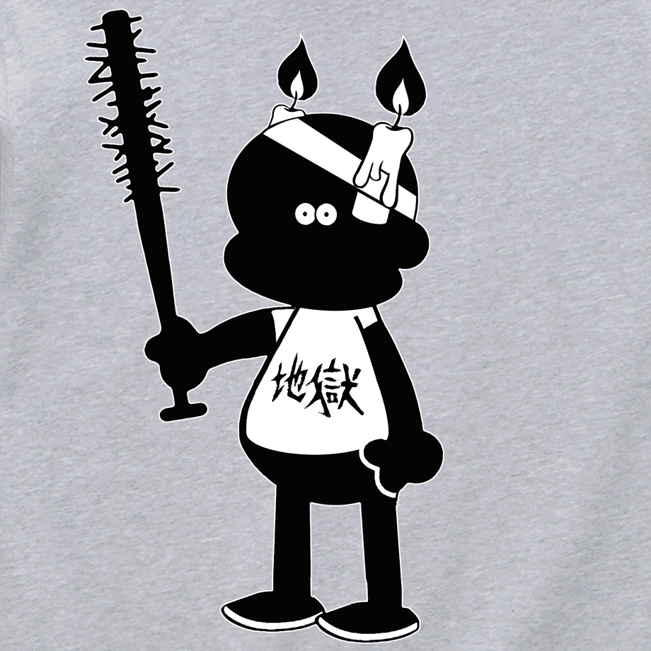 【呪いのよるたろう】 ポケットレス ASH HOODIE