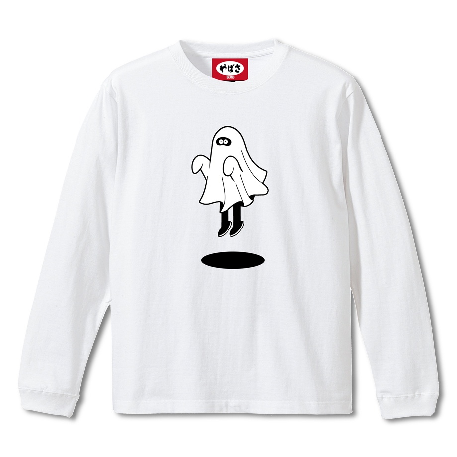 【オバケのY太郎】 WHITE LONG SLEEVE T-SHIRT
