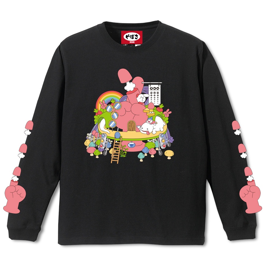 【BonVoyage】 BLACK LONG SLEEVE T-SHIRT