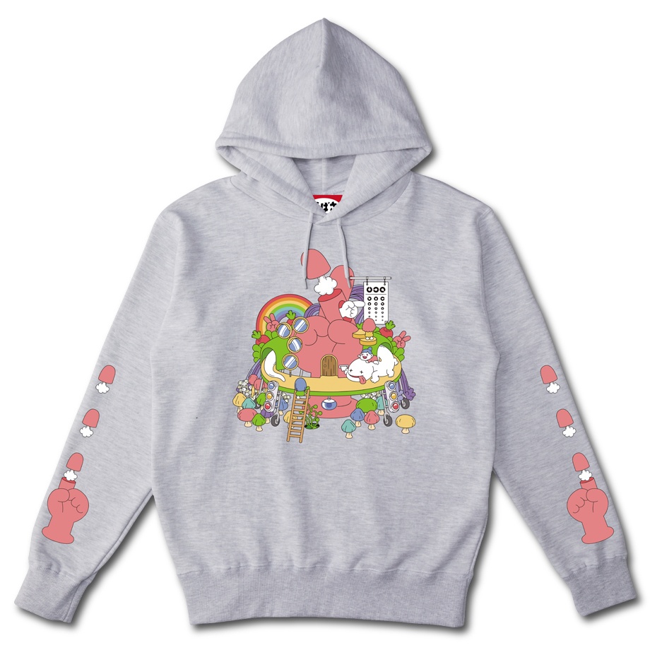 【BonVoyage】 ポケットレス ASH HOODIE