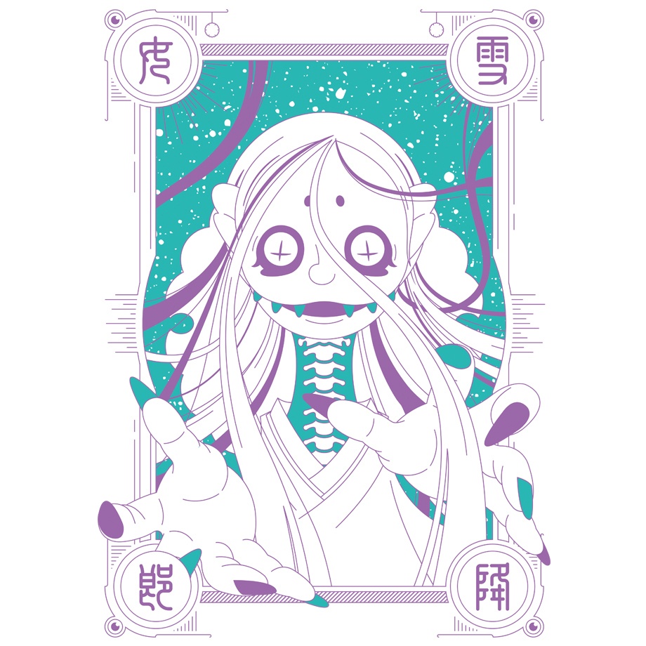【雪女】 WHITE TEE SHIRTS