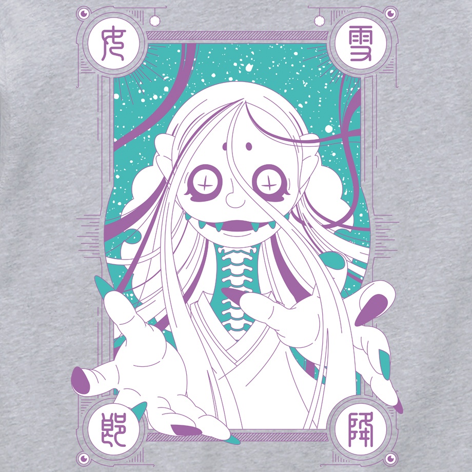 【雪女】 ポケットレス ASH HOODIE