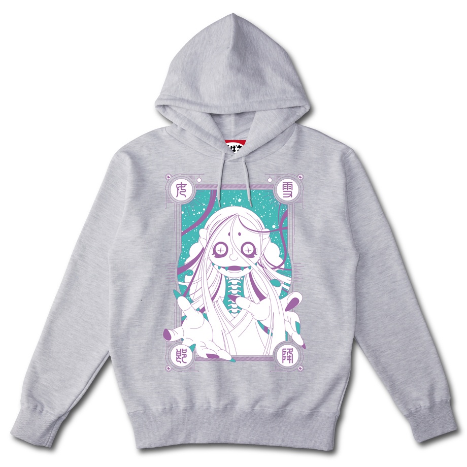 【雪女】 ポケットレス ASH HOODIE