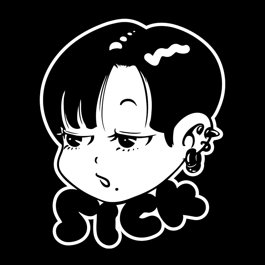 【SICKちゃん】 BLACK TEE SHIRTS