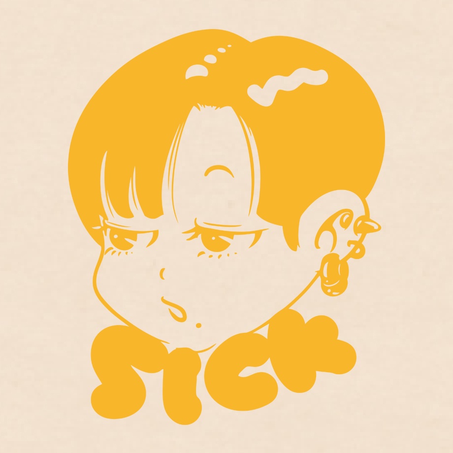【SICKちゃん】 ナチュラル TEE SHIRTS