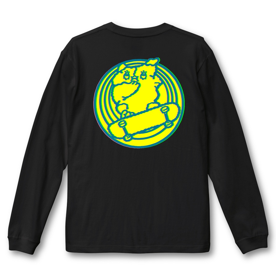【バブバブレモちゃん】 BLACK LONG SLEEVE T-SHIRT